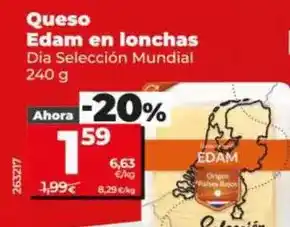 Dia Dia seleccion mundial - queso edam en lonchas oferta