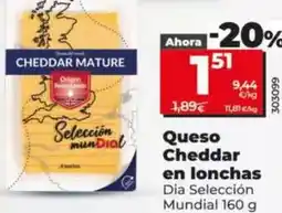 Dia Dia seleccion mundial - queso cheddar en lonchas oferta