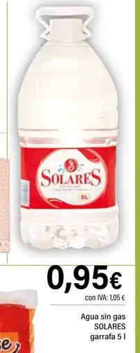 Cash Ifa SOLARES Agua sin gas oferta