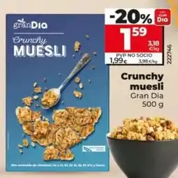 Dia Crunchy muesli oferta