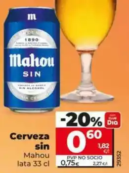 Dia Mahou - cerveza sin oferta
