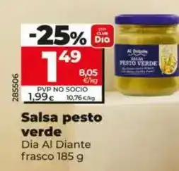 Dia Dia al diante - salsa pesto verde oferta