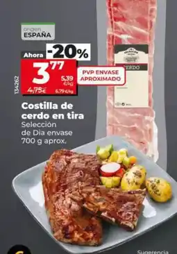Dia Seleccion de dia - costilla de cerdo en tira oferta