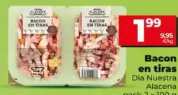 Dia Dia nuestra alacena - bacon en tiras oferta