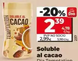 Dia Dia temptation - soluble al cacao oferta