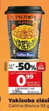 Dia Gallina blanca - yakisoba clasico oferta