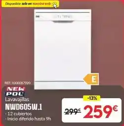 Embargos a lo bestia New pol - lavavajillas nwd605w. 1 oferta