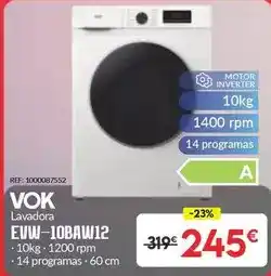 Embargos a lo bestia Inverter - lavadora evir-10bawi12 oferta