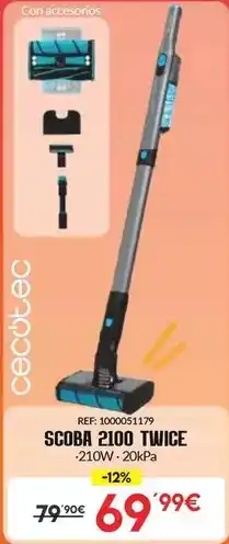 Embargos a lo bestia Cecotec - scoba 2100 twice oferta