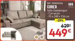 Embargos a lo bestia Coren - sofá chaiselongue oferta