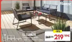 Embargos a lo bestia Garden - conjunto de jardin sofa + 2 sillones + 1 mesa oferta