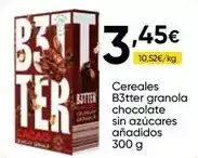 FROIZ Cereales b3tter granola chocolate sin azucares anadidos oferta