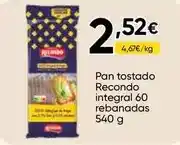 FROIZ Recondo - pan tostado integral 60 rebanadas oferta