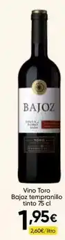 FROIZ Bajoz - vino toro bajo tempranillo tinto oferta