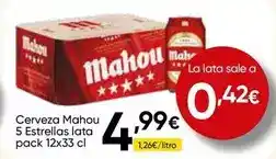 FROIZ Mahou - cerveza 5 estrellas lata oferta