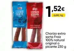 FROIZ Froiz - chorizo extra sarta 100% natural original o picante oferta