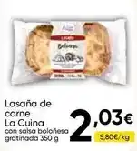 FROIZ La cuina - lasana de carne oferta