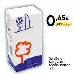 FROIZ Soabel - servilleta kangurito blanco oferta