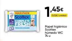 FROIZ Scottex - papel higiénico húmedo wc oferta