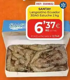 CashDiplo Langostino ecuador 30/40 estuche oferta