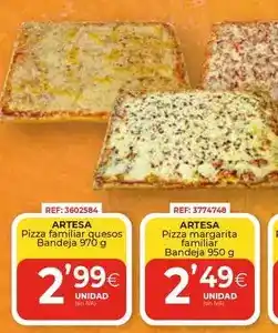 CashDiplo Arteiñaki - pizza familiar quesos familiar bandeja oferta