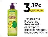FROIZ Fructis - tratamiento nutri rizos secado al aire para cabellos rizados u ondulados oferta