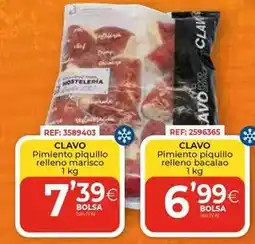 CashDiplo Clavo - pimiento piquillo relleno marisco oferta