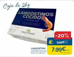 Cash Ecofamilia Pescatrade - langostino cocido oferta