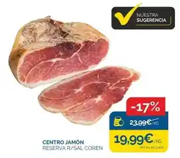 Cash Ecofamilia Coren - centro jamón reserva r/sal oferta