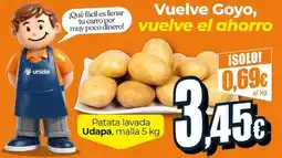 Unide Supermercados Udapa - patata lavada oferta