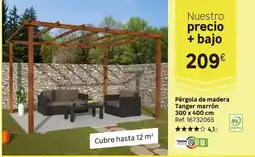 Leroy Merlin Home - pérgola de madera tanger marrón oferta