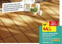 Leroy Merlin Baldosa de pino oferta