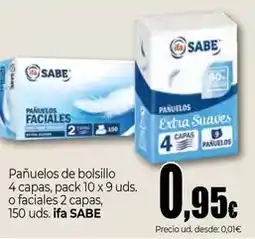Unide Supermercados Ifa sabe - panuelos de bolsillo oferta