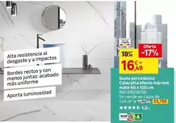 Leroy Merlin Fabricado en españa - suelo porcelanico calcetta aciecto marmol mate oferta