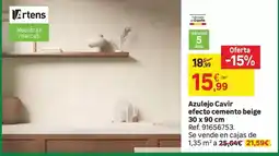 Leroy Merlin Fabricado en españa - azulejo cavir efecto cemento beige 30 x 90 cm oferta