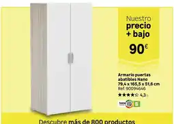Leroy Merlin Home - armario puertas abatibles nano oferta