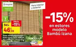 Leroy Merlin Home - estor envertible blanco slats jean oferta