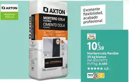 Leroy Merlin Axton - mortero cola flexible 25 kg blanco oferta