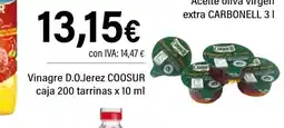 Cash Ifa COOSUR Vinagre D.O.Jerez caja 200 tarrinas oferta