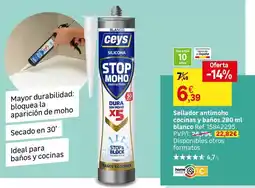 Leroy Merlin Ideal - sellador antimoho cocinas y baños blanco ref.: 1954.29 oferta