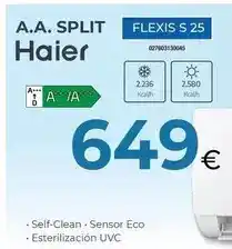 Tien 21 Haier - a.a. split flexis s 25 027603130045 oferta