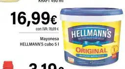 Cash Ifa HELLMANN'S Mayonesa cubo oferta