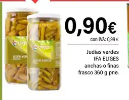 Cash Ifa IFA ELIGES Judías verdes anchas o finas frasco oferta