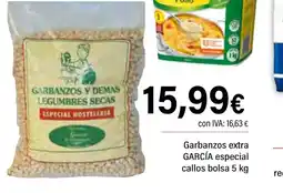 Cash Ifa GARCÍA Garbanzos extra especial callos bolsa oferta