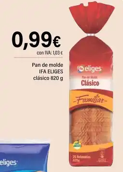 Cash Ifa IFA ELIGES Pan de molde clásico oferta