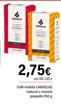 Cash Ifa CANDELAS Café molido natural o mezcla paquete oferta
