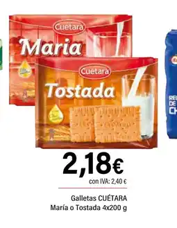Cash Ifa CUÉTARA Galletas María o Tostada oferta