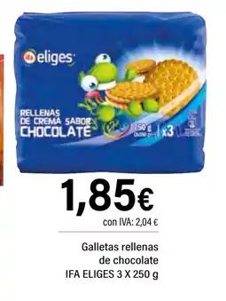 Cash Ifa IFA ELIGES Galletas rellenas de chocolate oferta