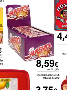 Cash Ifa HUESITOS Chocolatina estuche oferta