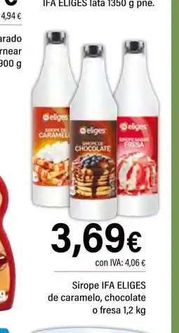 Cash Ifa IFA ELIGES Sirope de caramelo, chocolate o fresa oferta